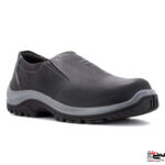 کفش ایمنی مردانه چرمی و ساق کوتاه ارک مدل اپنکا TPU کشی مشکی