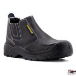 پوتین ایمنی مهندسی مردانه ساق بلند چرم PU-Rubber ارک مدل تاپ