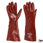 دستکش ایمنی و صنعتی ضد اسید Honeywell مدل Red Cote Plus R60X