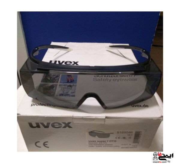 نمای جلویی عینک آزمایشگاهی Uvex super f OTG 9169586